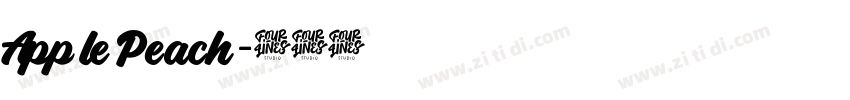 Apple Peach字体转换 Apple Peach字体转换